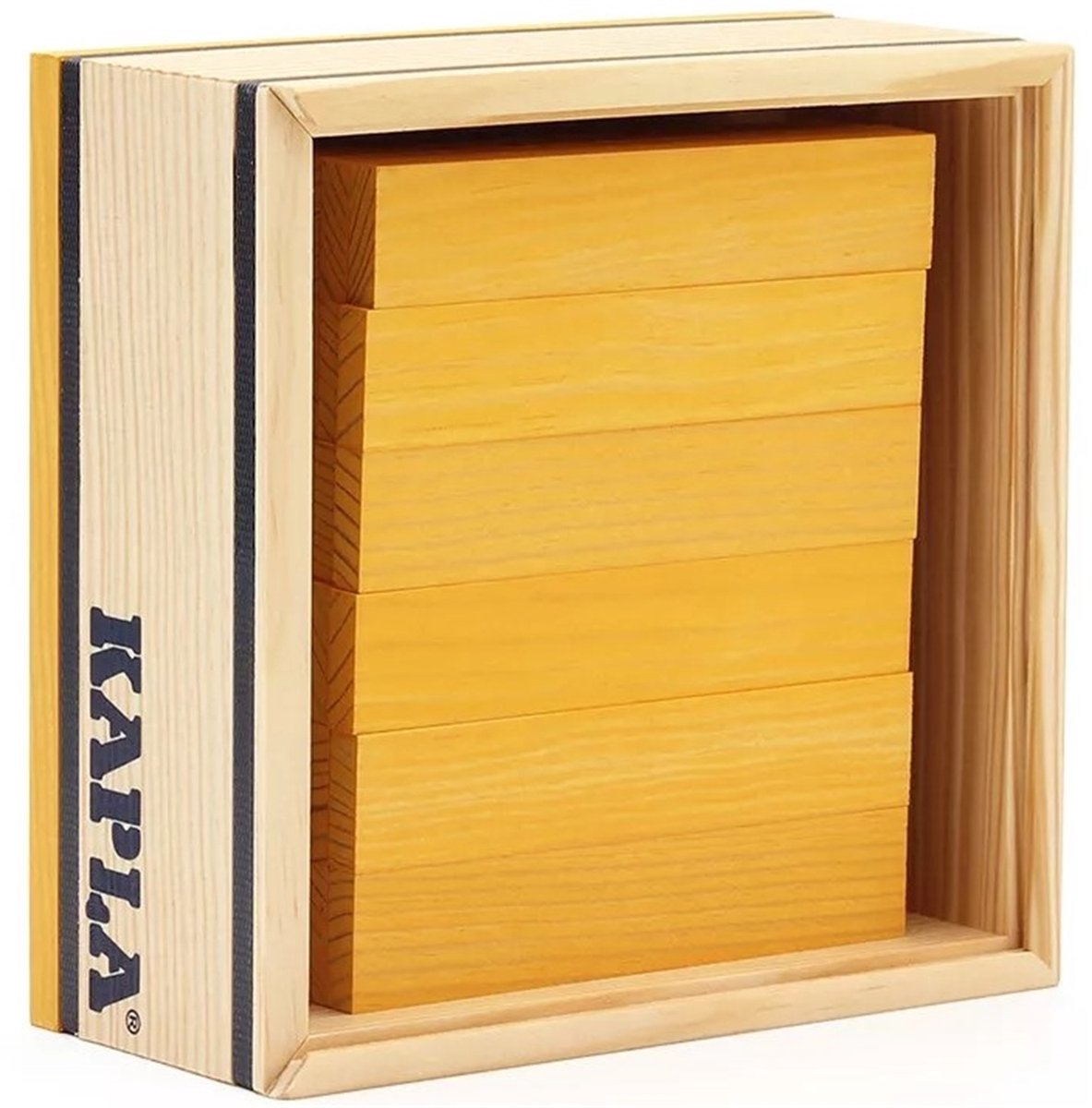Kapla - color - juguetes de construcción - amarillo - 40 tableros