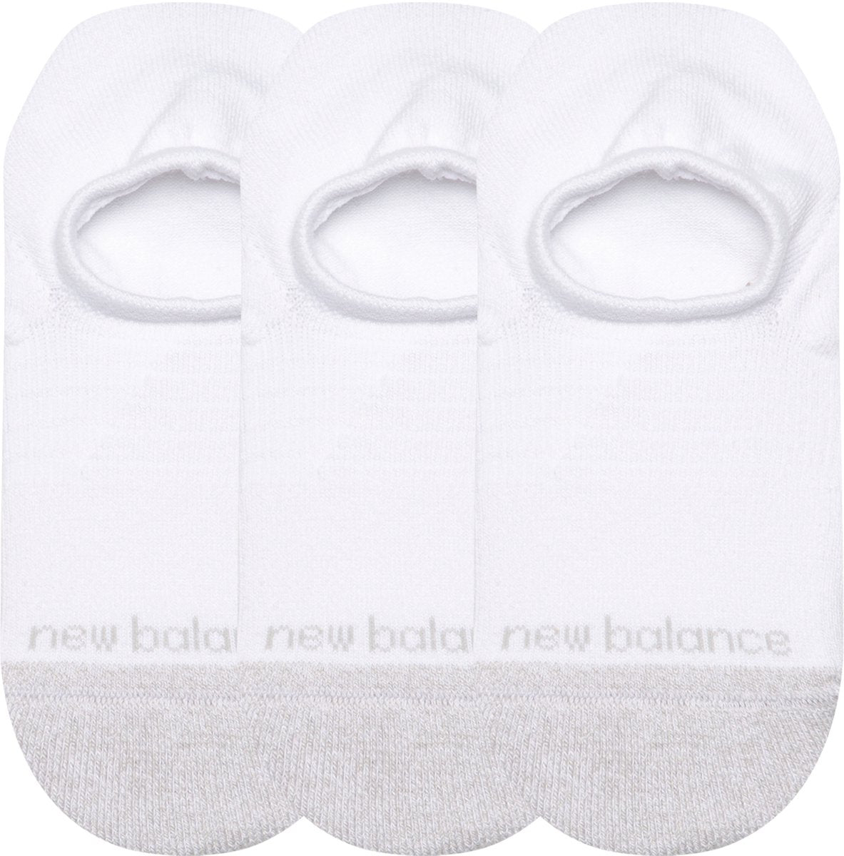 New balance active invisible no show calcetines calcetines deportivos unisex - blanco