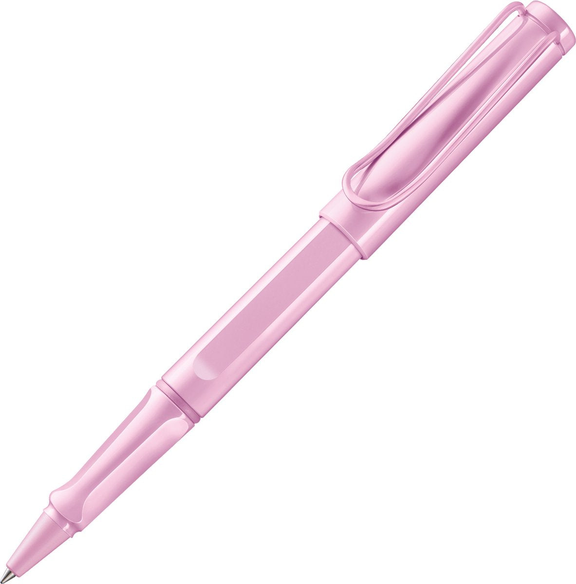Roller Lamy Safari Light Rose - Bolígrafo clásico atemporal con empuñadura ergonómica, trazo m - Cuerpo de plástico ASA robusto, con recambio de punta redonda m 63 en negro