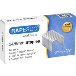 Graffette rapeco s24607z3 acciaio argento confezione da 1000