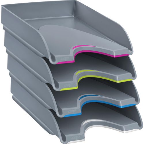 Bandeja para cartas Ty cep gris 66 mm x 257 mm x 348 mm 460 g