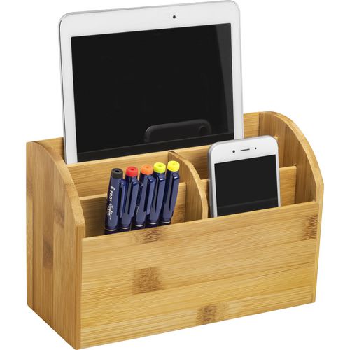 Caja para bolígrafos cep marrón 150 mm x 227 mm x 97 mm bambú