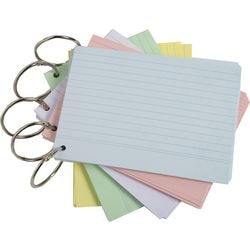 Fichas papel gama colores exacompta 10380e