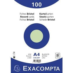 Fichas exacompta 10346e papel verde