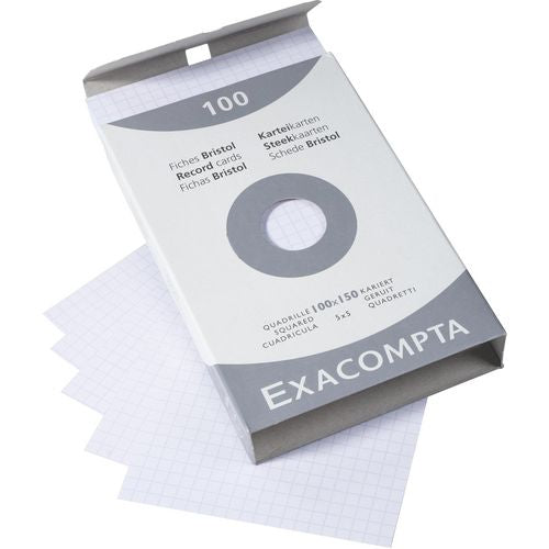 Fichas exacompta 13202e papel blanco