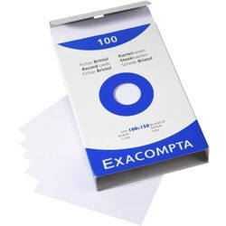 Fichas exacompta 13302e papel blanco