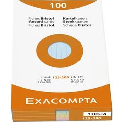 Fichas exacompta 13853x papel surtido colores