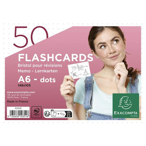 Fichas exacompta 10351e papel blanco