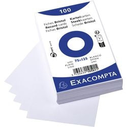 Schede exacompta 10501e carta bianca