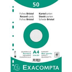 Fichas exacompta 12606e papel blanco