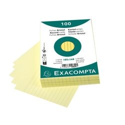Schede exacompta 10829se carta gialla