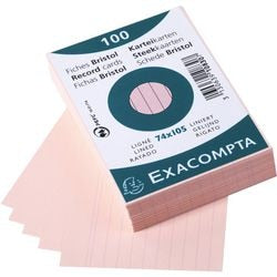 Schede exacompta 10830se carta rosa