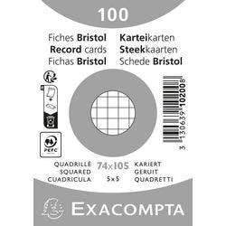 Fichas exacompta 10200se papel blanco