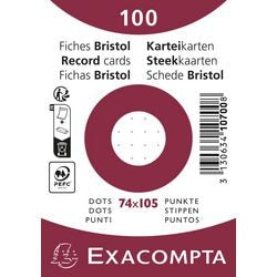 Fichas exacompta 10700se papel blanco