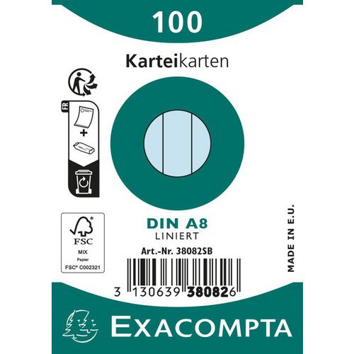 Schede exacompta 38082sb azzurro