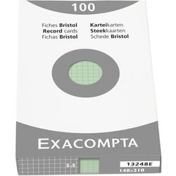Fichas exacompta 13248e papel verde