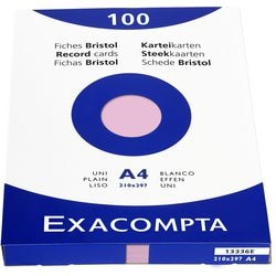 Schede exacompta 13336e carta rosa