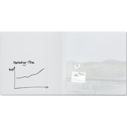 Glasbord sigel gl225 blanco 2000x1000x18 mm