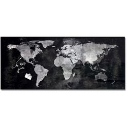 Lavagna in vetro sigel 130x55 nera