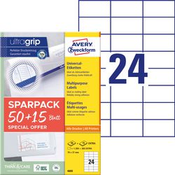 Labels avery zweckform white