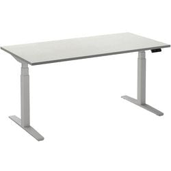 Scrivania sit-stand ceha ade2plme188q9016w melaminico bianco, metallo