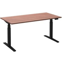 Scrivania sit-stand ceha ade2plhl189q9005ha nobilitato avana, metallo