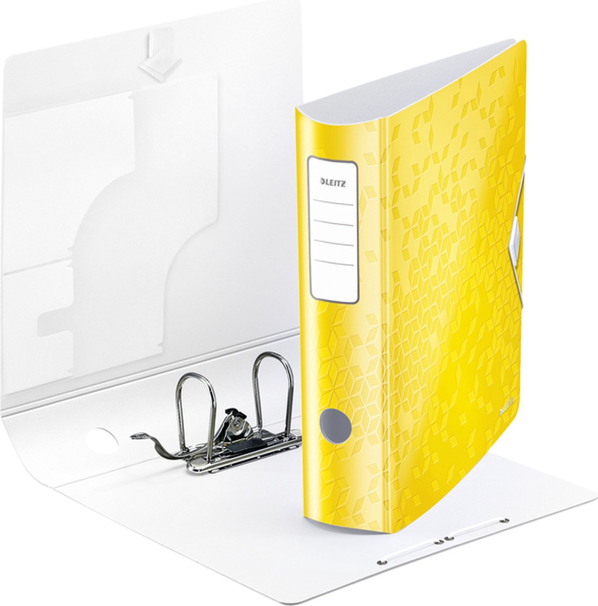 Raccoglitore Leitz wow 180° active a4 82mm pp giallo - 5 pezzi