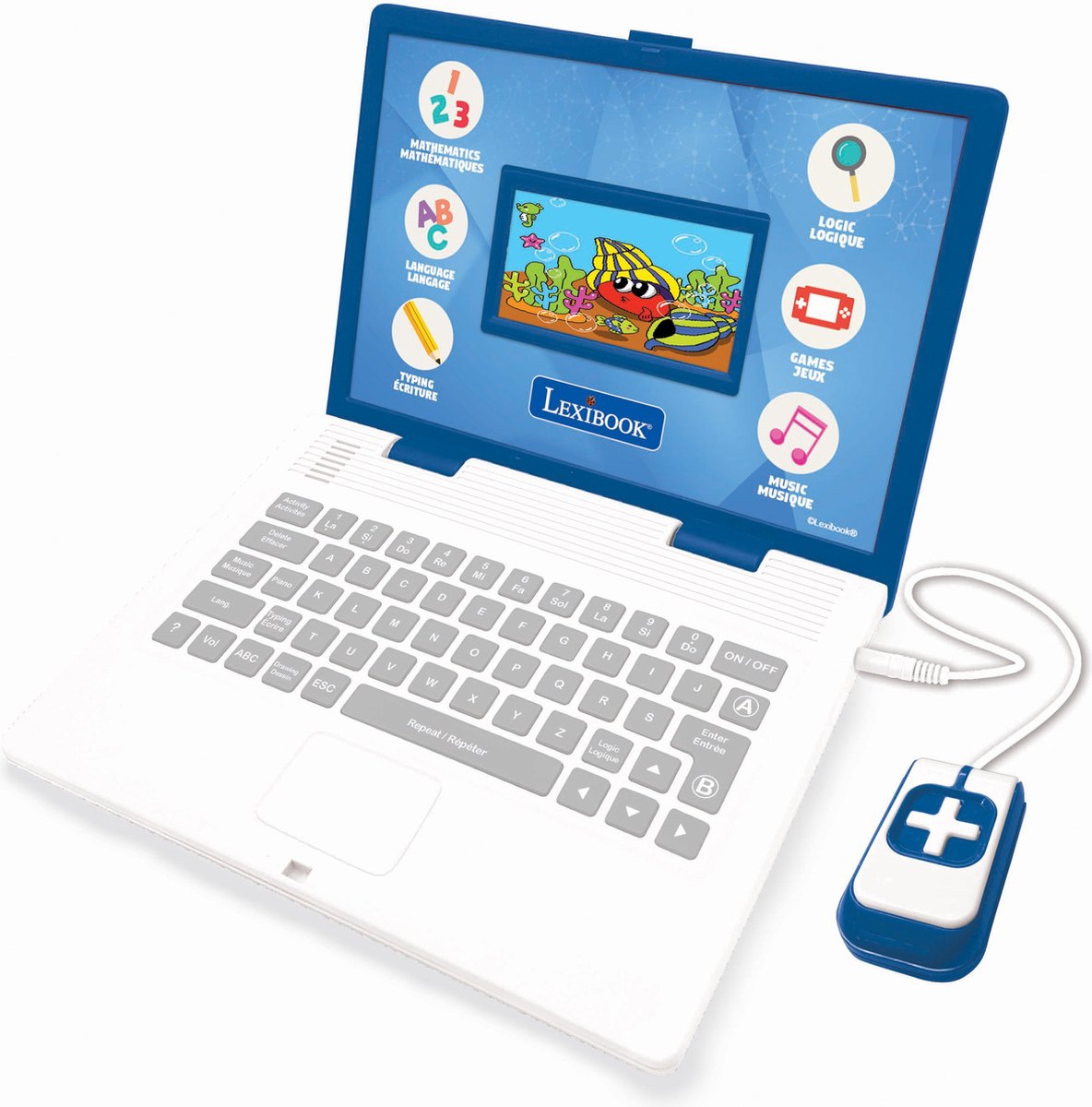 Lexibook ordinateur éducatif couleur bilingue français et anglais