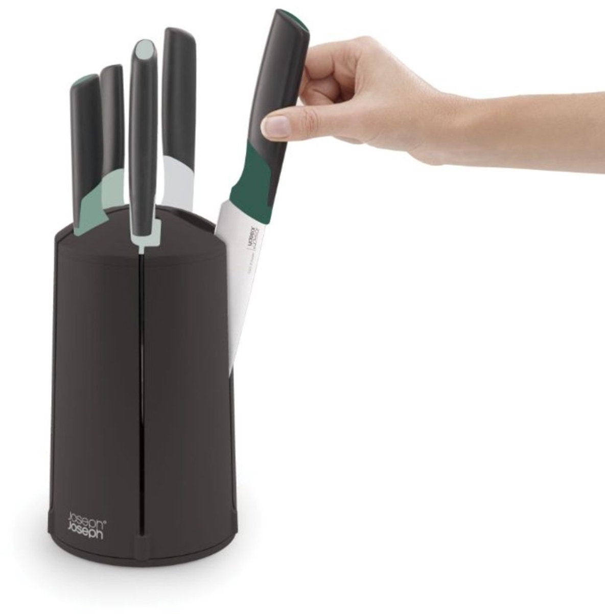 Set coltelli Joseph Joseph Elevate - con carosello - 5 pezzi - edizioni - nero