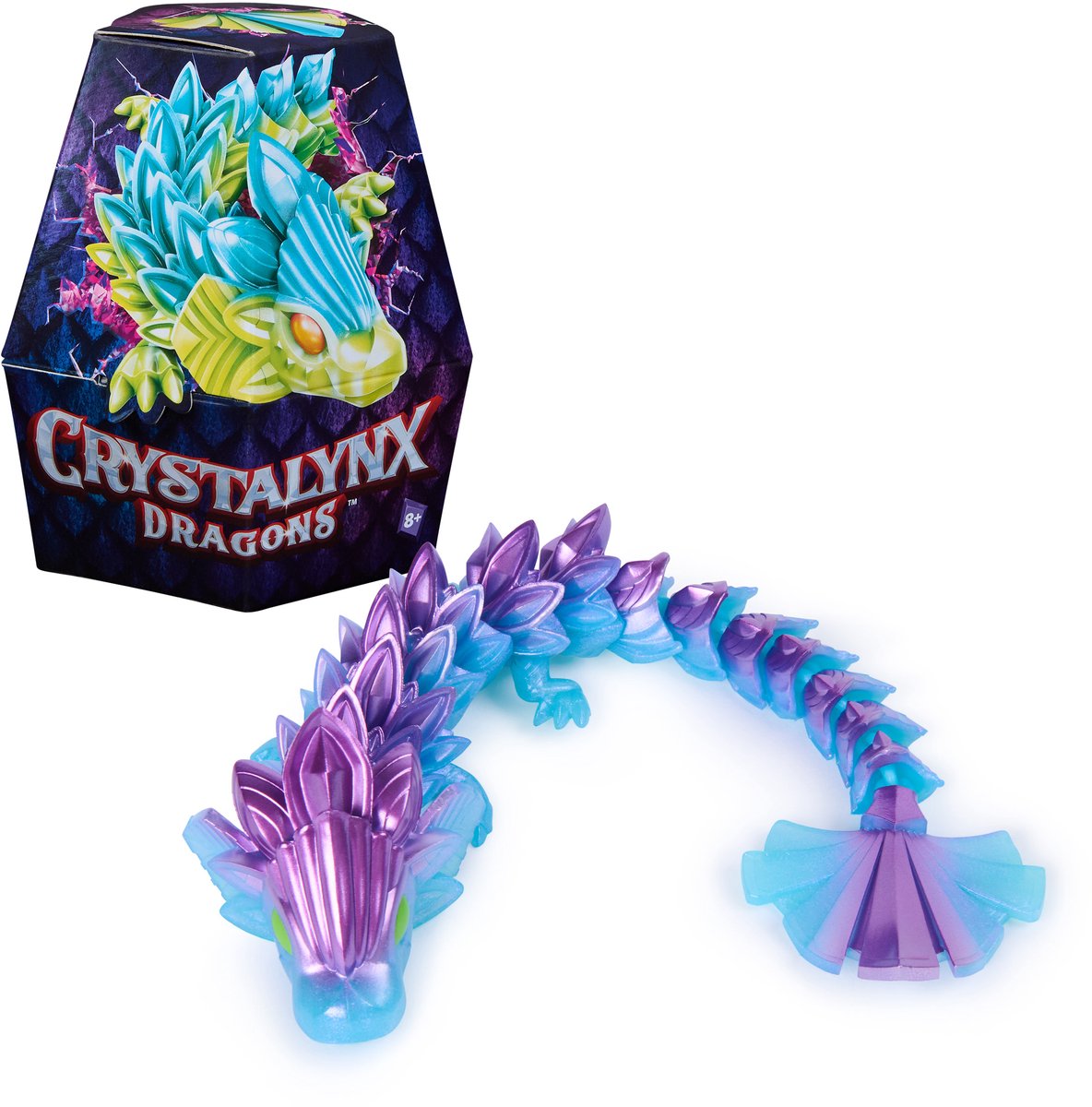 Crystalynx Spin Master Drago Figura Giocattolo Crystal Lynx 23 cm Mini Action Figure.