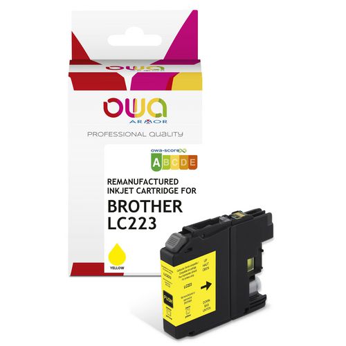 Cartucho de tinta owa lc223 amarillo