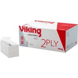 Toallas de papel vikingas plegadas en V de 2 capas