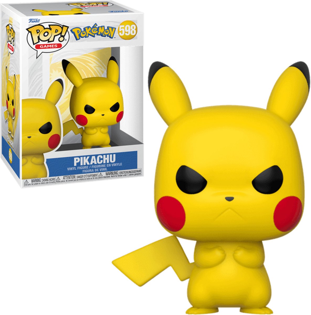 Mercancía funko pop! Pikachu gruñón - figura coleccionable #598