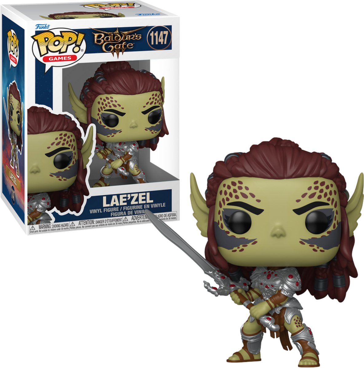 Funkopop! giochi: baldur's gate 3 - lae'zel #1147