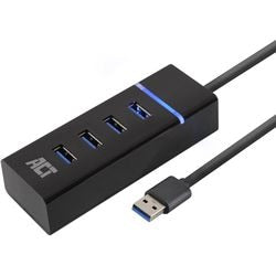 ACT Connectivity AC6300 USB Hub USB 3.2 Gen 1 con 4 puertos USB-A