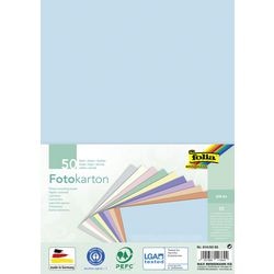 Gekleurd papier folia pastel a4 300 g m² kleurenassortiment 50 vellen