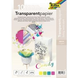 Papel craft folia 87429 surtido de colores de papel transparente