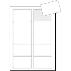 Tarjetas de visita sigel 3c 85x55mm blanco brillante
