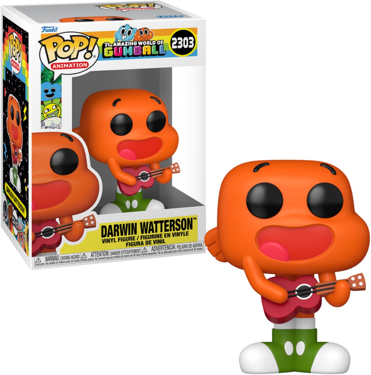 Funko el asombroso mundo de gumball pop! figura de vinilo de animación darwin 9 cm