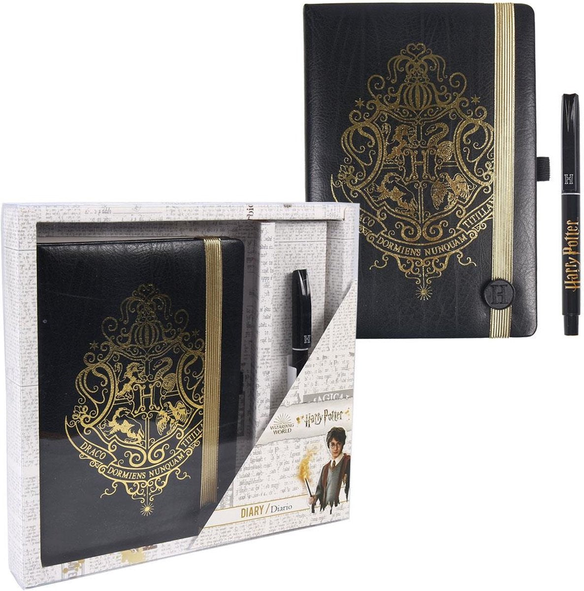 Set da scrittura Harry Potter Warner Bros: penna e libretto