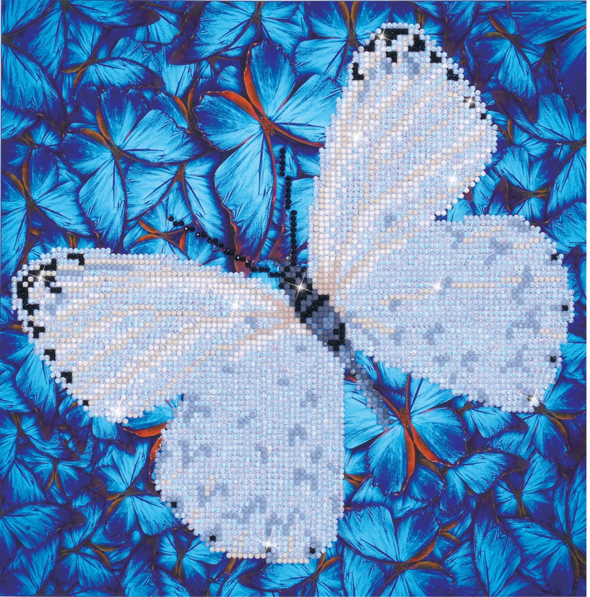 Diamond dotz® flutterby diamante blanco dotz 30x30 cm