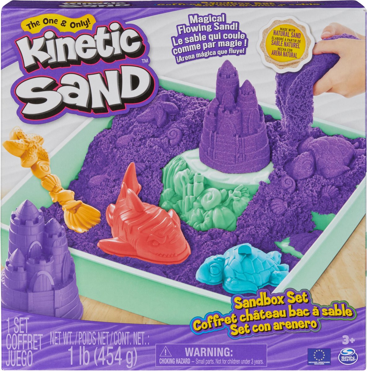 Scatola di sabbia cinetica spinmaster viola