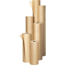Rollo de papel kraft raja pak010 1000 mm x 107 m marrón
