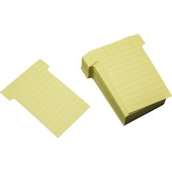Tarjetas T ultradex estrechas amarillo claro