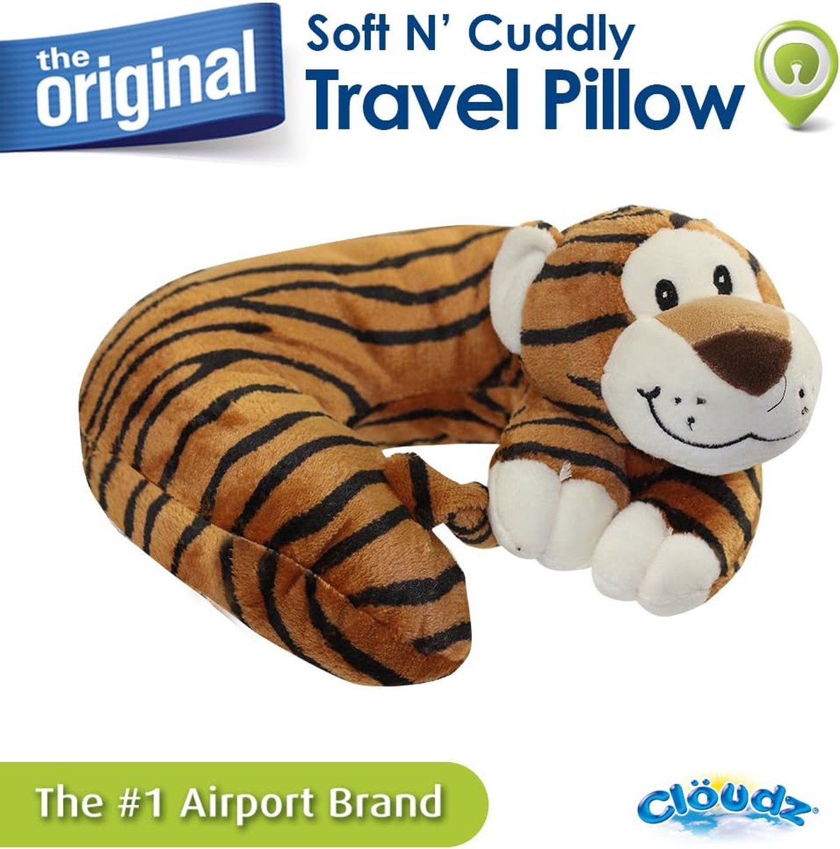 Clöudz peluche cloudz almohada cervical infantil tigre