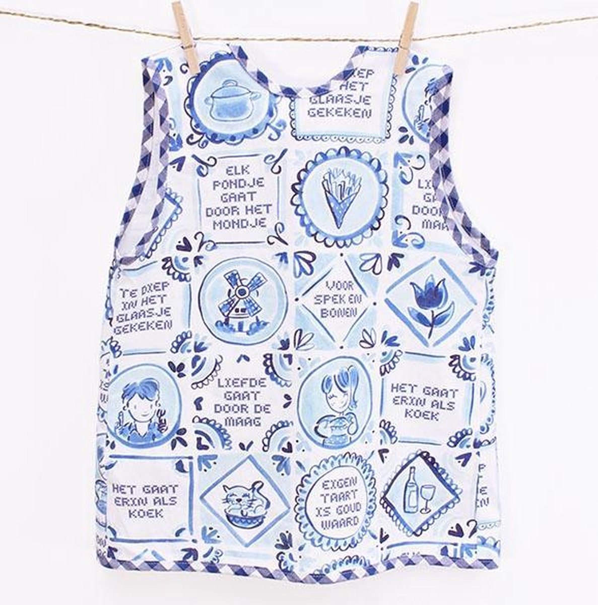 Blond Amsterdam - rubio de Delft - delantal infantil - 40x50 cm