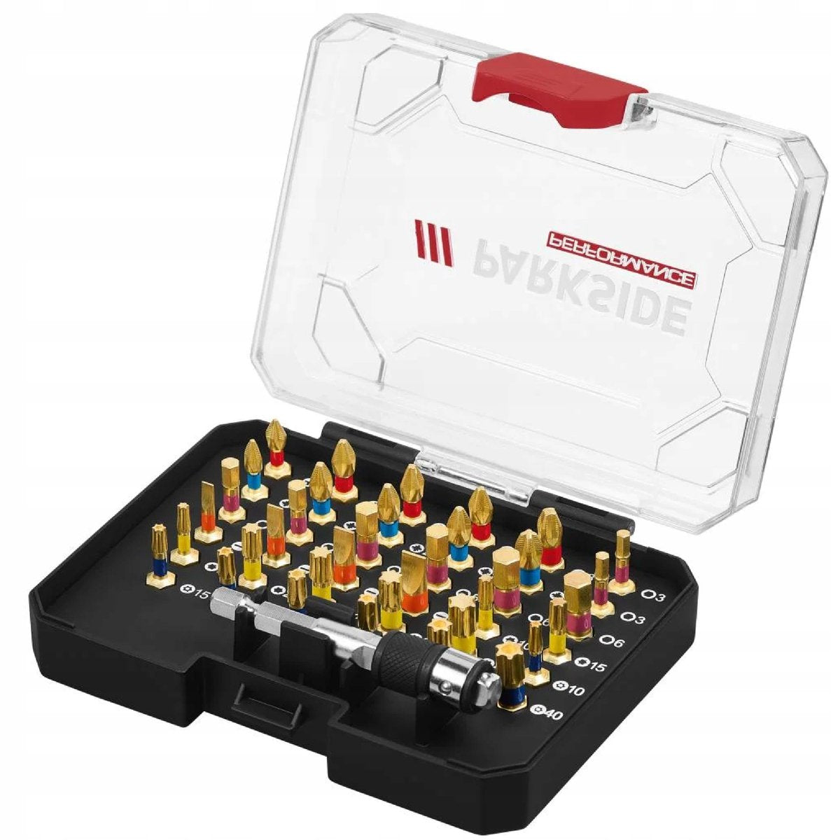 Set di punte per cacciavite Parkside Performance da 37 parti: resistenti e versatili