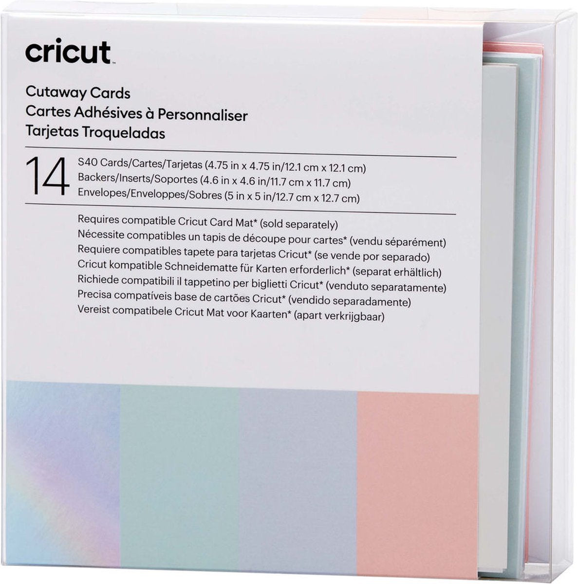 Cricut • cutaway cards pastel r40