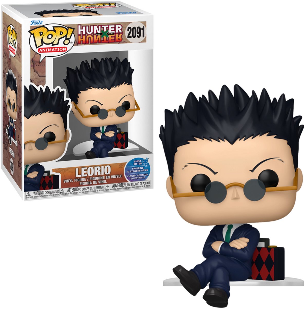 Funkopop! animazione: cacciatore x cacciatore - leorio (shelf sitter) #2091