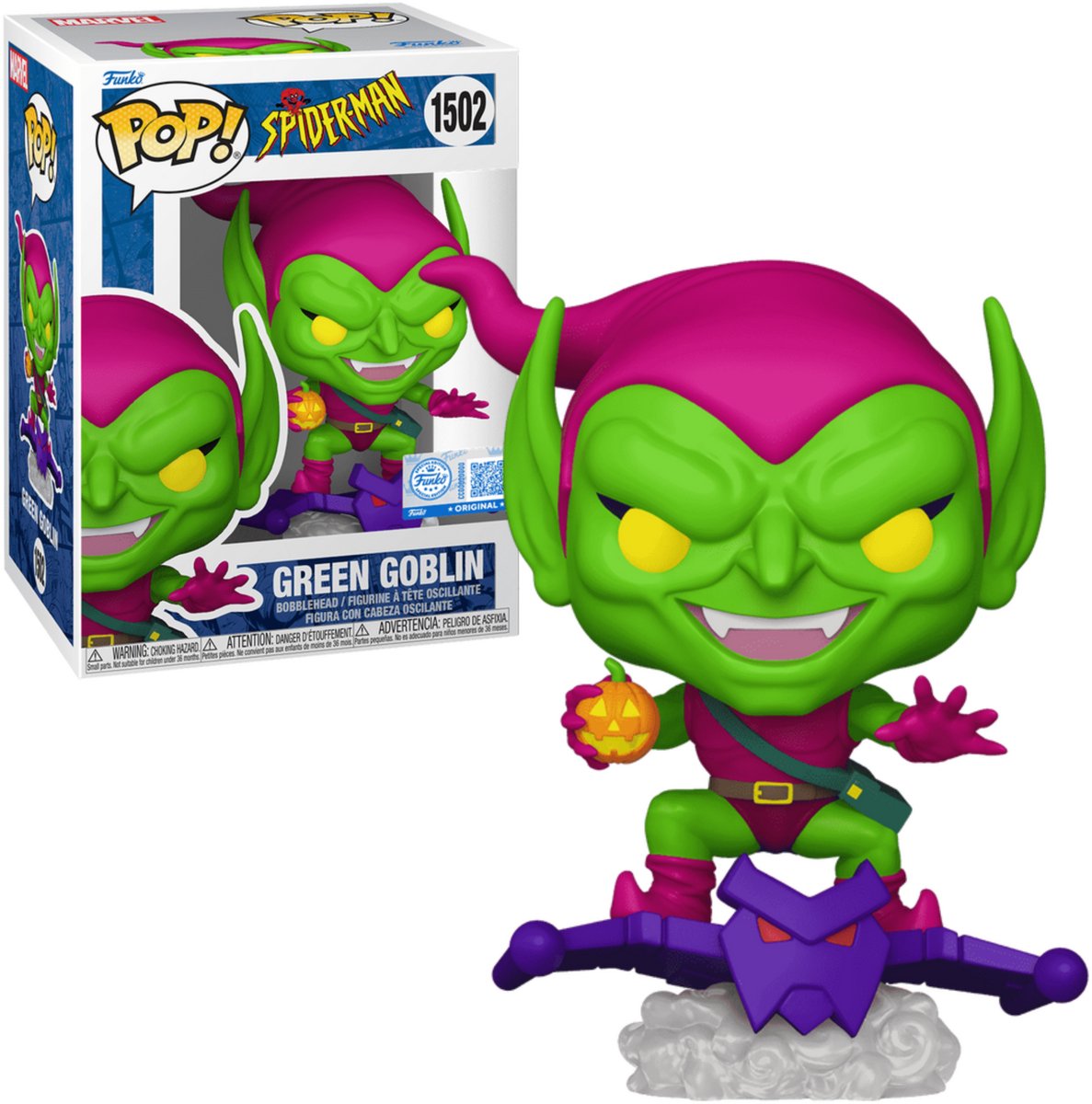 Funko pop del hombre araña! figura vinilo marvel duende verde 9 cm pop! figura